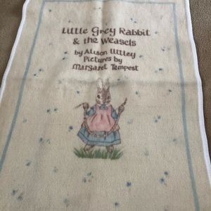 Little grey rabbit wool blanket